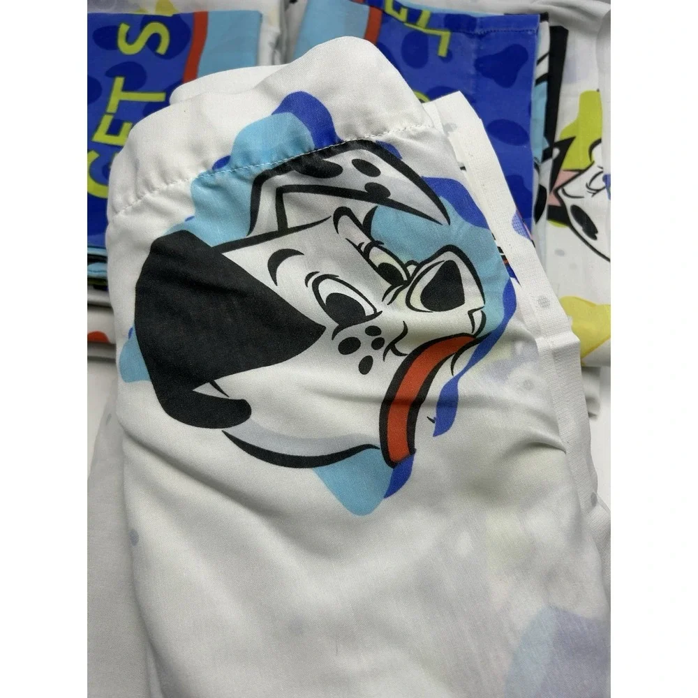 3 Vintage 101 Dalmatians Walt Disney Twin Sheets Set Playful Pups Cotton Blend